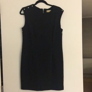 Michael Kors Black Dress with Silver Hardware